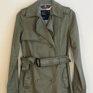 Army Green Trench Coat